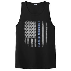 Probation Officer US Flag Hoodie PosiCharge Competitor Tank