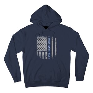 Probation Officer US Flag Hoodie Hoodie