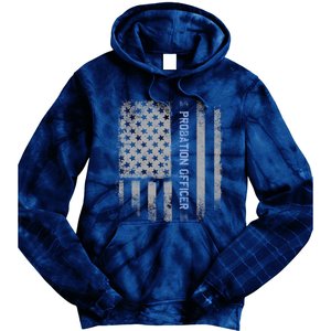 Probation Officer US Flag Hoodie Tie Dye Hoodie