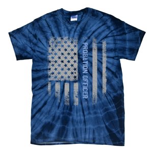 Probation Officer US Flag Hoodie Tie-Dye T-Shirt