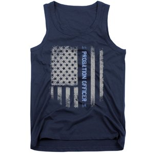 Probation Officer US Flag Hoodie Tank Top