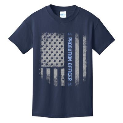 Probation Officer US Flag Hoodie Kids T-Shirt