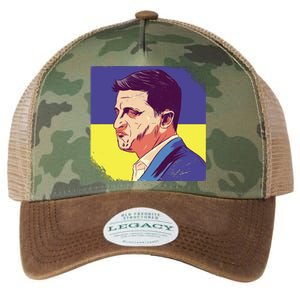 President Of Ukraine Volodymyr Zelenskyy Legacy Tie Dye Trucker Hat