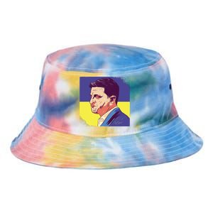 President Of Ukraine Volodymyr Zelenskyy Tie Dye Newport Bucket Hat