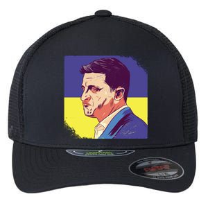 President Of Ukraine Volodymyr Zelenskyy Flexfit Unipanel Trucker Cap