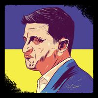President Of Ukraine Volodymyr Zelenskyy Bucket Hat