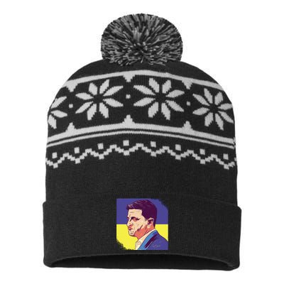 President Of Ukraine Volodymyr Zelenskyy USA-Made Snowflake Beanie