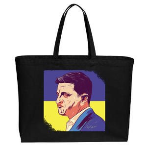 President Of Ukraine Volodymyr Zelenskyy Cotton Canvas Jumbo Tote