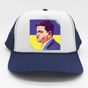 President Of Ukraine Volodymyr Zelenskyy Trucker Hat