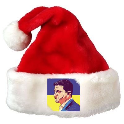 President Of Ukraine Volodymyr Zelenskyy Premium Christmas Santa Hat