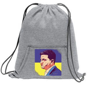 President Of Ukraine Volodymyr Zelenskyy Sweatshirt Cinch Pack Bag