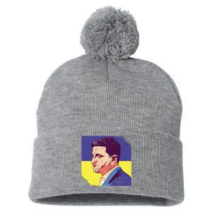 President Of Ukraine Volodymyr Zelenskyy Pom Pom 12in Knit Beanie