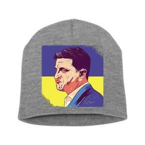 President Of Ukraine Volodymyr Zelenskyy Short Acrylic Beanie