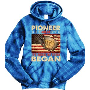 Pioneer Ohio Usa Flag 4th Of July Great Gift Tie Dye Hoodie