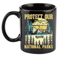 Protect Our US National Parks Hiking & Camping Lover 11oz C Handle Ceramic Mug