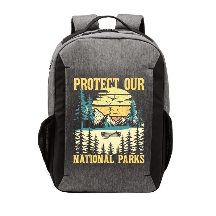 Protect Our US National Parks Hiking & Camping Lover Vector Backpack