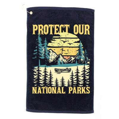 Protect Our US National Parks Hiking & Camping Lover Golf Towel