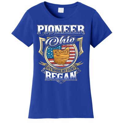 Pioneer Ohio Usa Flag 4th Of July Gift Women's T-Shirt