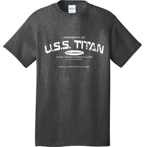 Property Of Uss Titan 2402 Constitution Iii Class Captain Liam Shaw T-Shirt