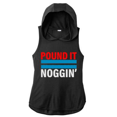 Pound It, Noggin' Ladies PosiCharge Tri-Blend Wicking Draft Hoodie Tank