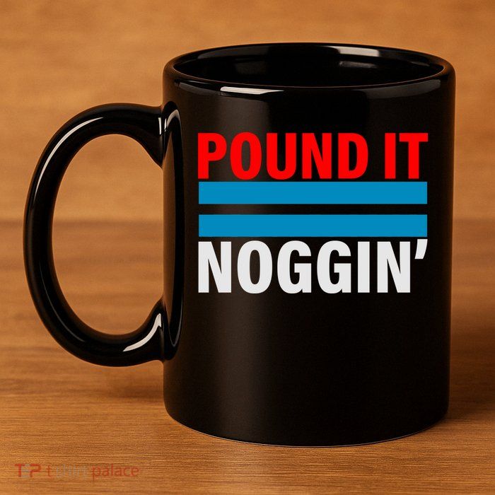Pound It, Noggin' 11oz C Handle Ceramic Mug