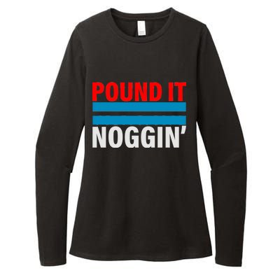 Pound It, Noggin' Womens CVC Long Sleeve Shirt