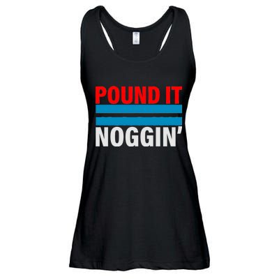 Pound It, Noggin' Ladies Essential Flowy Tank