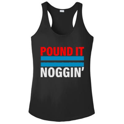 Pound It, Noggin' Ladies PosiCharge Competitor Racerback Tank