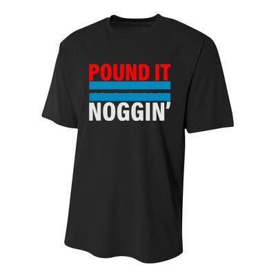 Pound It, Noggin' Youth Performance Sprint T-Shirt