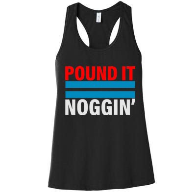 Pound It, Noggin' Women's Racerback Tank