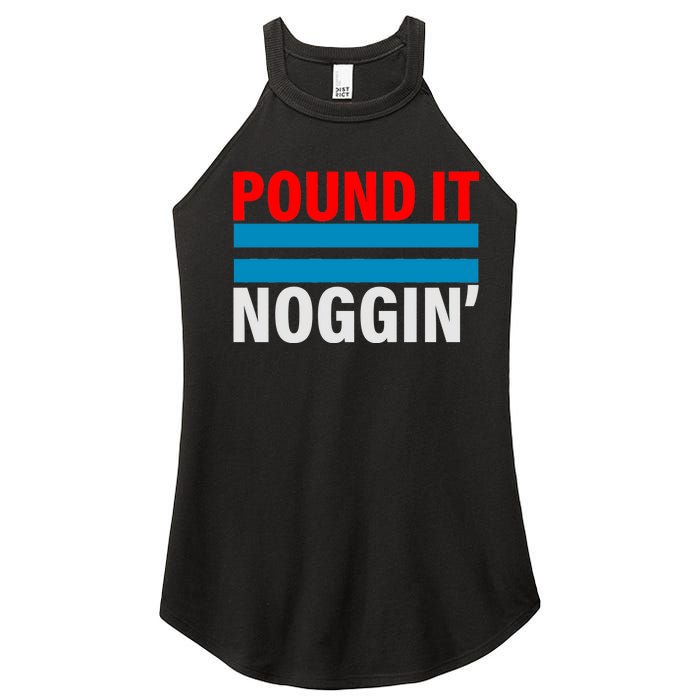 Pound It, Noggin' Women's Perfect Tri Rocker Tank