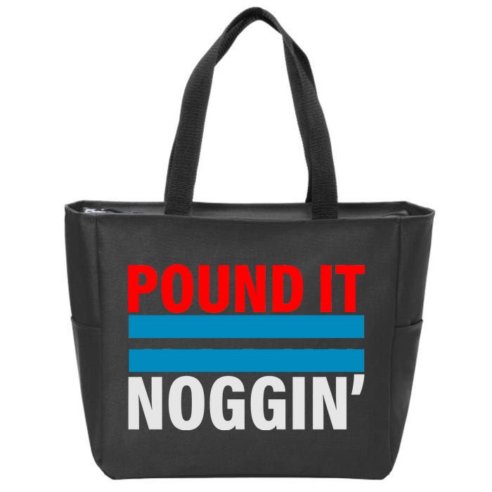 Pound It, Noggin' Zip Tote Bag