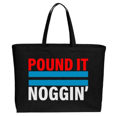 Pound It, Noggin' Cotton Canvas Jumbo Tote