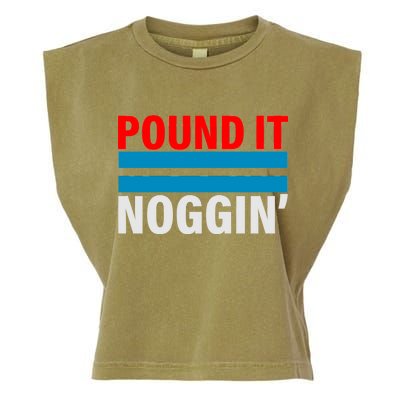 Pound It, Noggin' Garment-Dyed Women's Muscle Tee