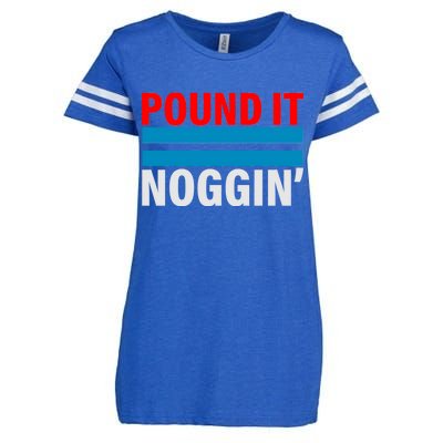 Pound It, Noggin' Enza Ladies Jersey Football T-Shirt