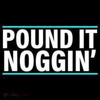 Pound It, Noggin' Funny Meme  Stripe Pom Pom Beanie