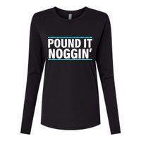 Pound It, Noggin' Funny Meme  Womens Cotton Relaxed Long Sleeve T-Shirt