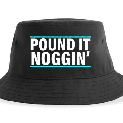 Pound It, Noggin' Funny Meme  Sustainable Bucket Hat