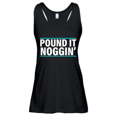 Pound It, Noggin' Funny Meme  Ladies Essential Flowy Tank