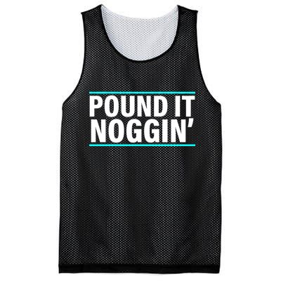 Pound It, Noggin' Funny Meme  Mesh Reversible Basketball Jersey Tank