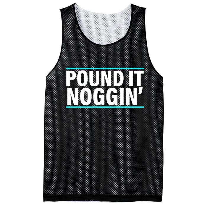 Pound It, Noggin' Funny Meme  Mesh Reversible Basketball Jersey Tank