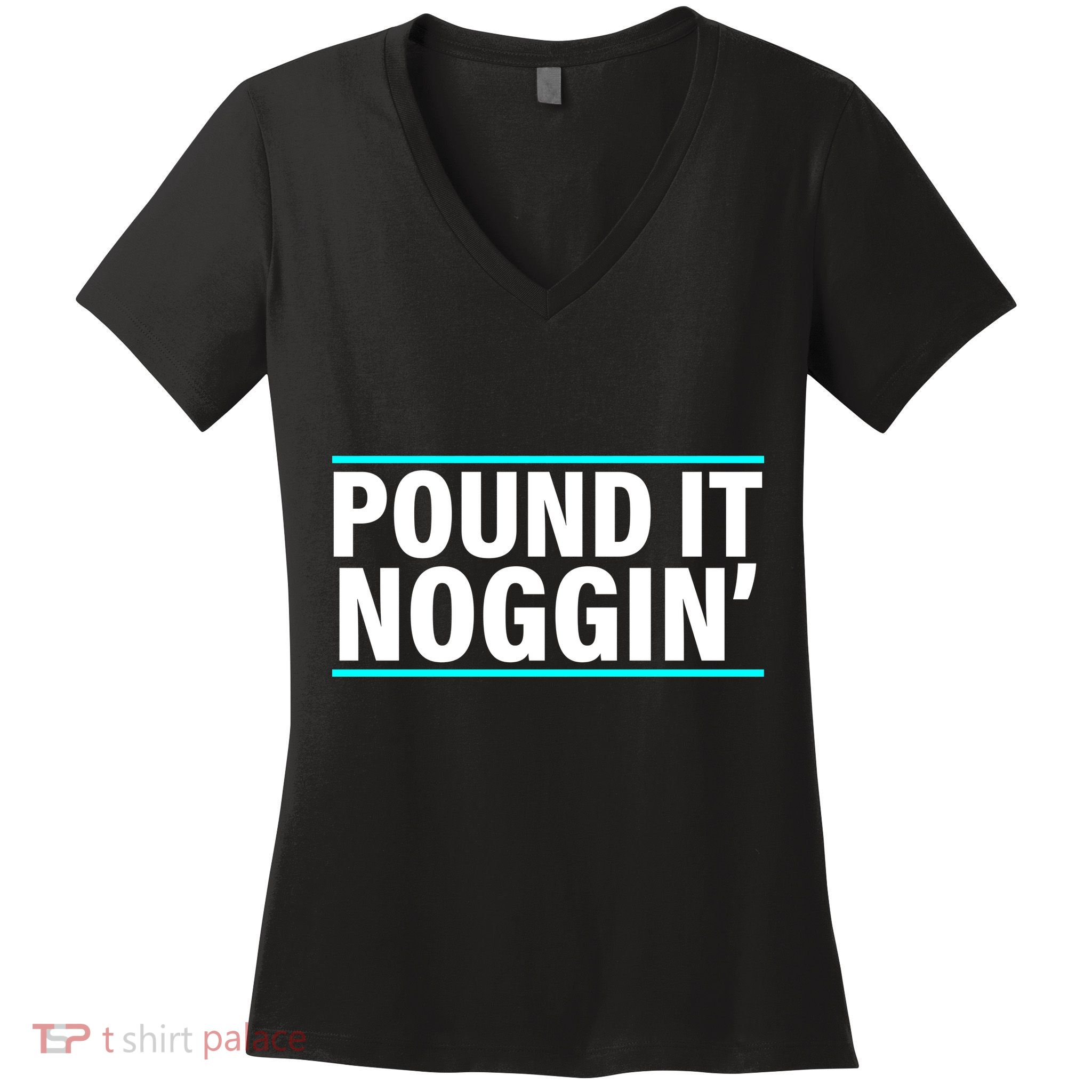 Pound It, Noggin' Funny Meme  Women's V-Neck T-Shirt