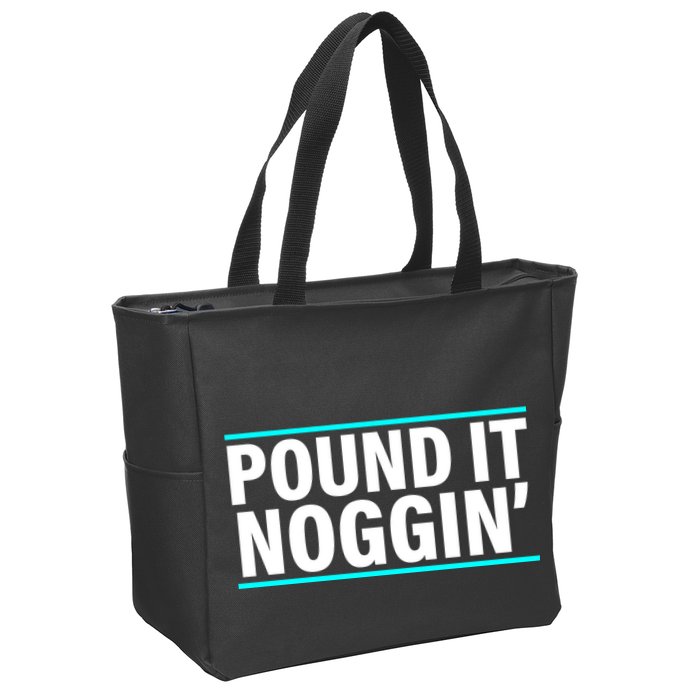 Pound It, Noggin' Funny Meme  Zip Tote Bag