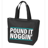 Pound It, Noggin' Funny Meme  Zip Tote Bag