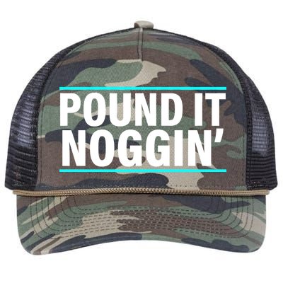 Pound It, Noggin' Funny Meme  Retro Rope Trucker Hat Cap