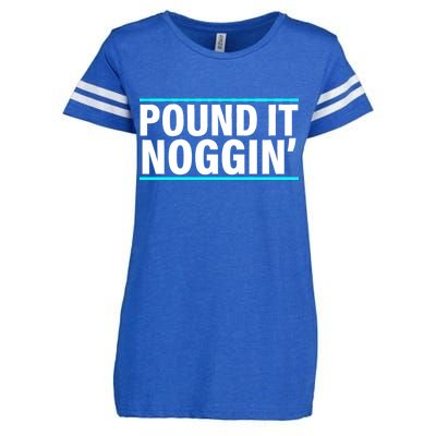 Pound It, Noggin' Funny Meme  Enza Ladies Jersey Football T-Shirt