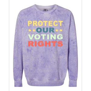 Protect Our Voting Rights Equality Democracy Civil Rights Premium Colorblast Crewneck Sweatshirt