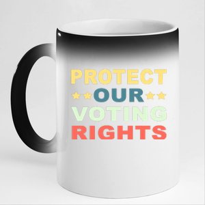 Protect Our Voting Rights Equality Democracy Civil Rights Premium 11oz Black Color Changing Mug