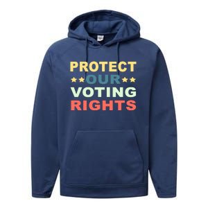 Protect Our Voting Rights Equality Democracy Civil Rights Premium Performance Fleece Hoodie