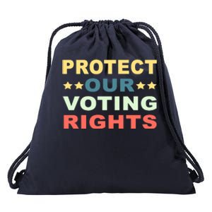 Protect Our Voting Rights Equality Democracy Civil Rights Premium Drawstring Bag